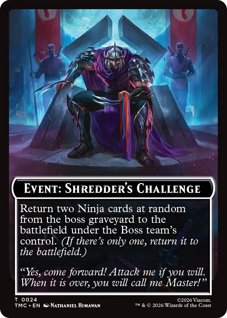 Event: Shredder's Challenge [Teenage Mutant Ninja Turtles Commander Tokens] | Spectrum Games