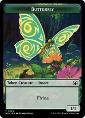 Butterfly // City's Blessing Double-Sided Token [March of the Machine Commander Tokens] | Spectrum Games