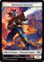 Dinosaur Soldier // Copy Double-Sided Token [Teenage Mutant Ninja Turtles Tokens] | Spectrum Games