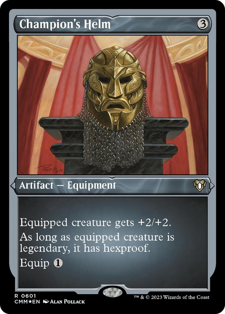 Champion's Helm (Foil Etched) [Commander Masters] | Spectrum Games