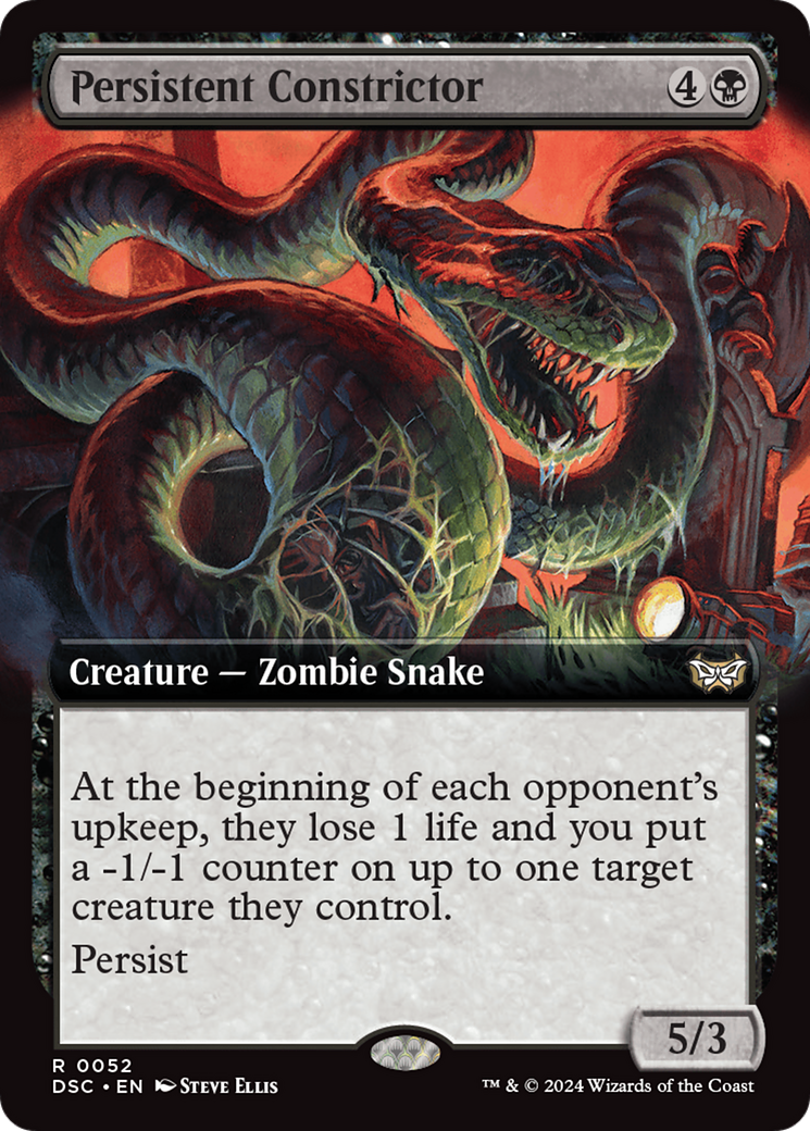 Persistent Constrictor (Extended Art) [Duskmourn: House of Horror Commander] | Spectrum Games
