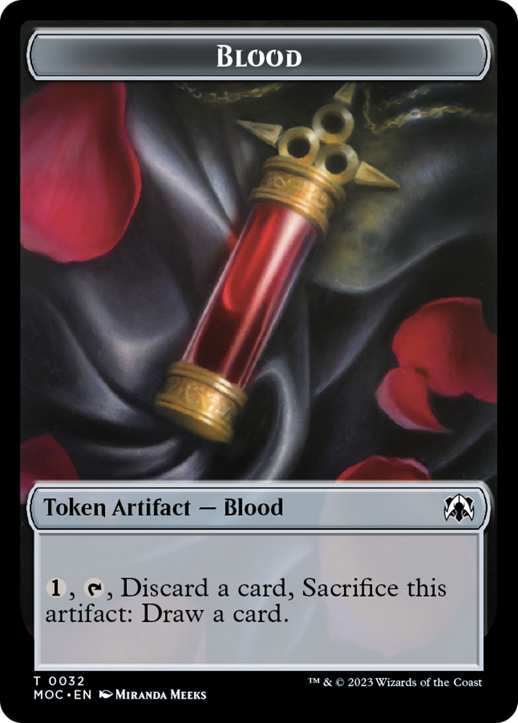 Blood // Shapeshifter Double-Sided Token [March of the Machine Commander Tokens] | Spectrum Games