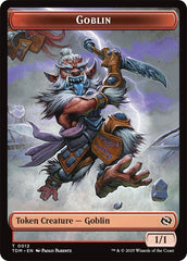 Dog // Goblin Double-Sided Token [Tarkir: Dragonstorm Commander Tokens] | Spectrum Games