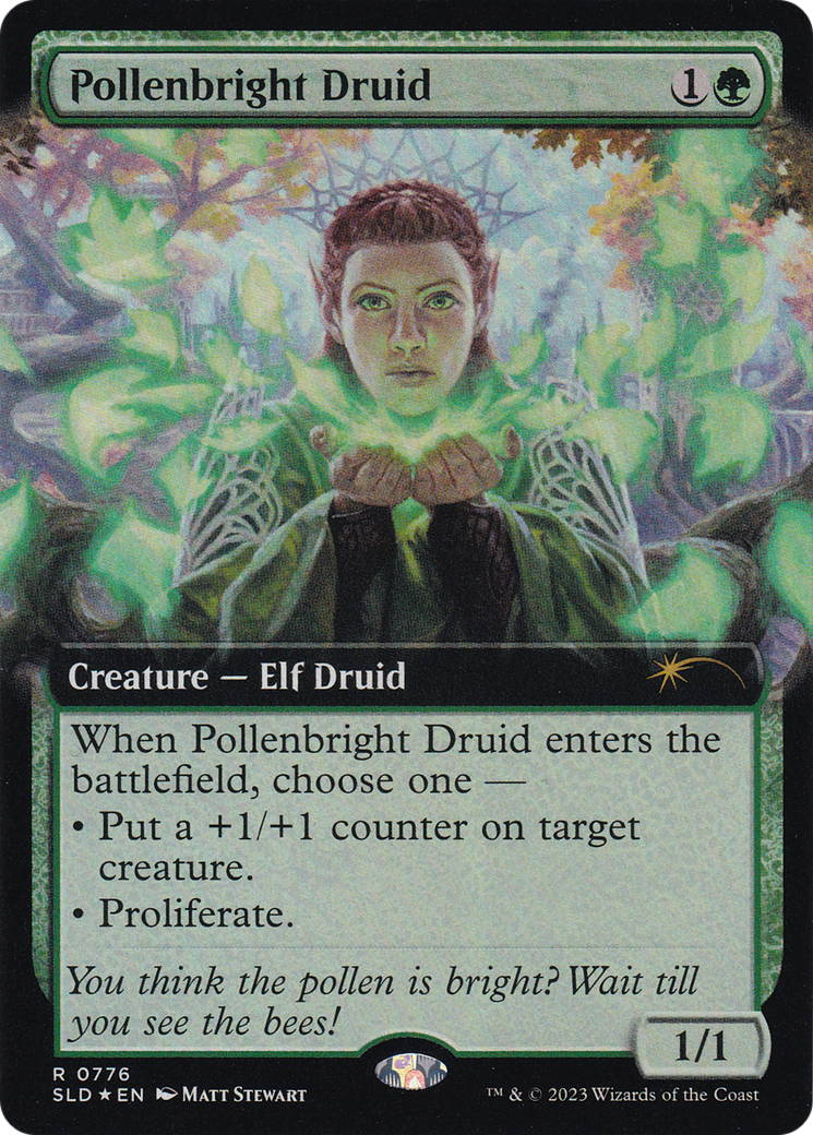 Pollenbright Druid (Extended Art) [Secret Lair Drop Series] | Spectrum Games