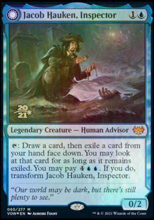 Jacob Hauken, Inspector // Hauken's Insight [Innistrad: Crimson Vow Prerelease Promos] | Spectrum Games