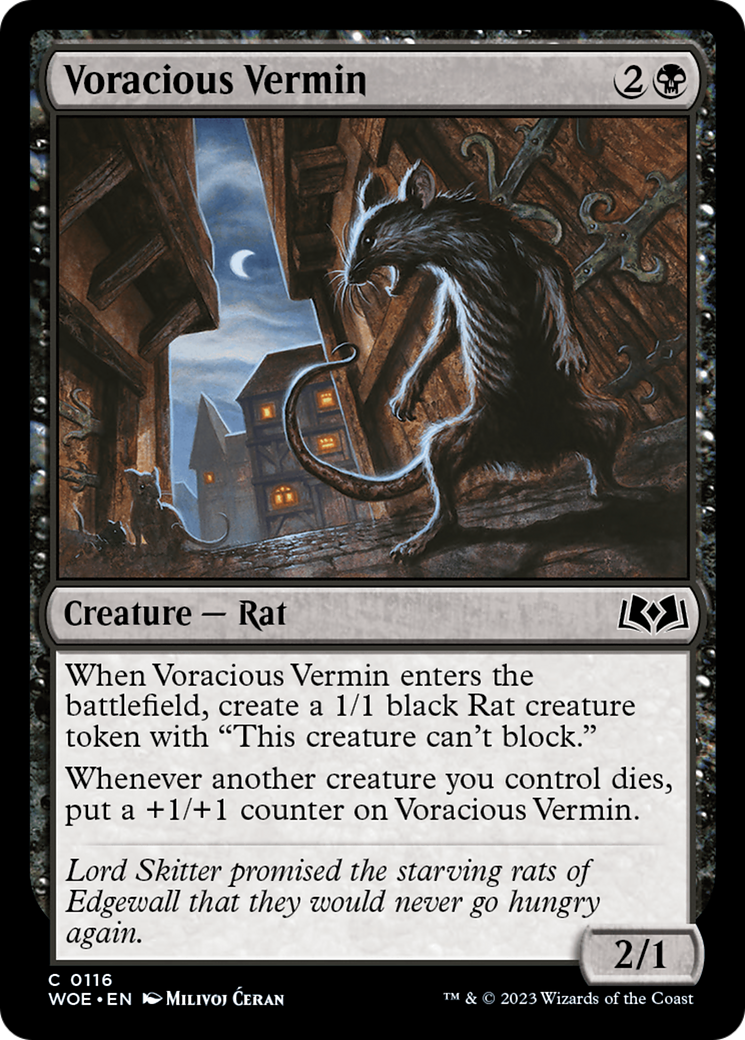 Voracious Vermin [Wilds of Eldraine] | Spectrum Games