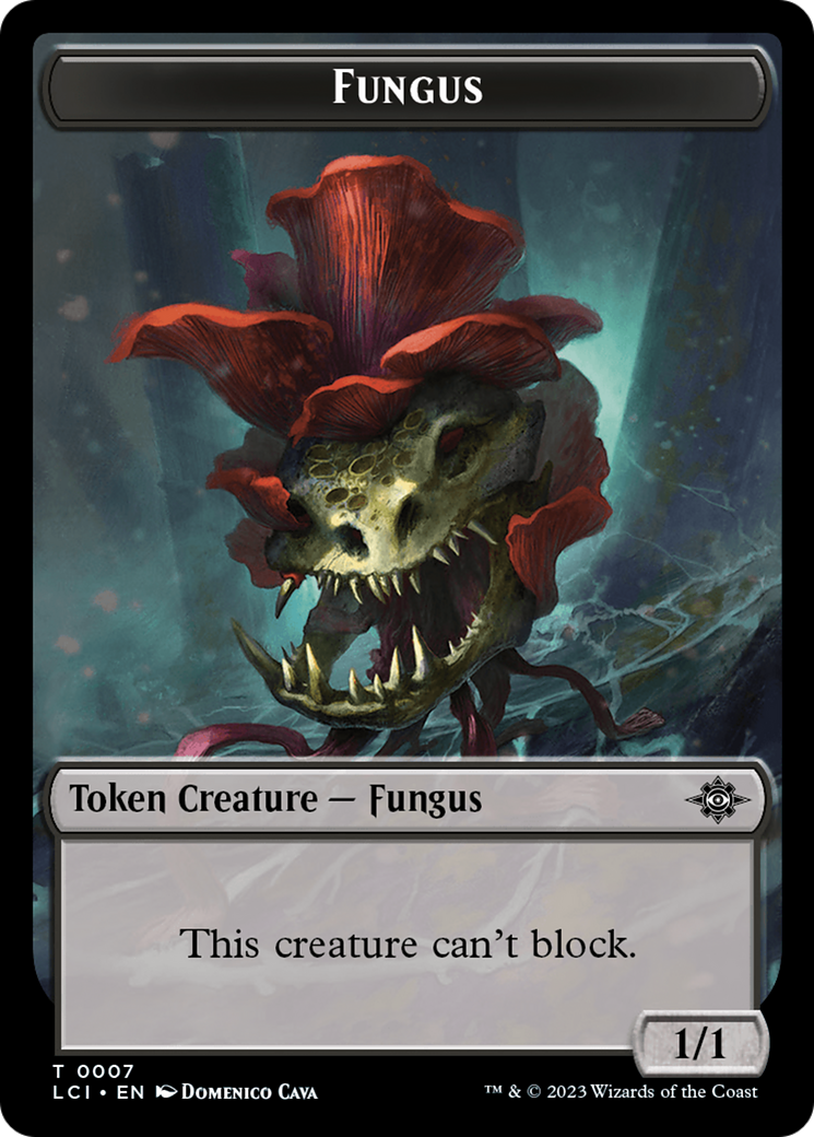 Treasure (0018) // Fungus Double-Sided Token [The Lost Caverns of Ixalan Tokens] | Spectrum Games