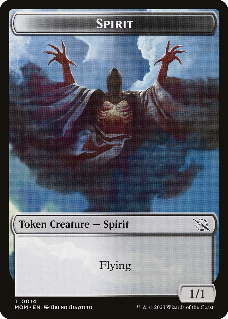 Phyrexian Myr // Spirit (14) Double-Sided Token [March of the Machine Tokens] | Spectrum Games