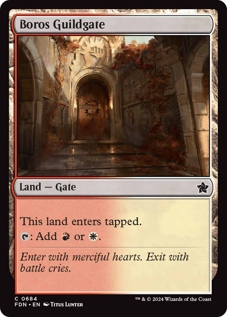 Boros Guildgate [Foundations] | Spectrum Games