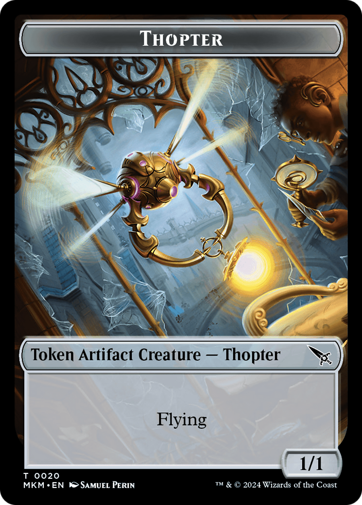 Thopter (0020) // Goblin Double-Sided Token [Murders at Karlov Manor Tokens] | Spectrum Games