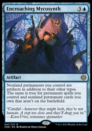Encroaching Mycosynth (Promo Pack) [Phyrexia: All Will Be One Promos] | Spectrum Games
