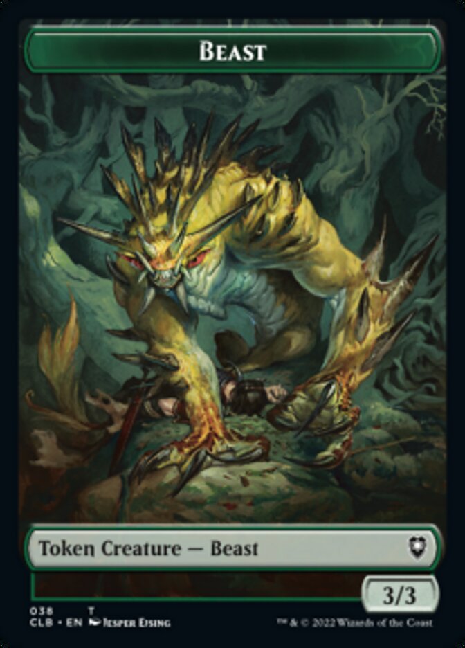Satyr // Beast Double-Sided Token [Commander Legends: Battle for Baldur's Gate Tokens] | Spectrum Games