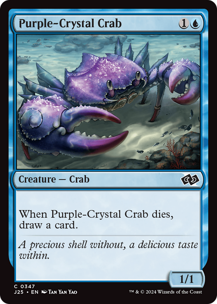 Purple-Crystal Crab [Foundations Jumpstart] | Spectrum Games