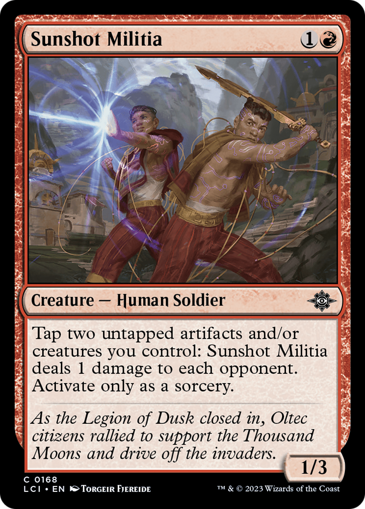 Sunshot Militia [The Lost Caverns of Ixalan] | Spectrum Games