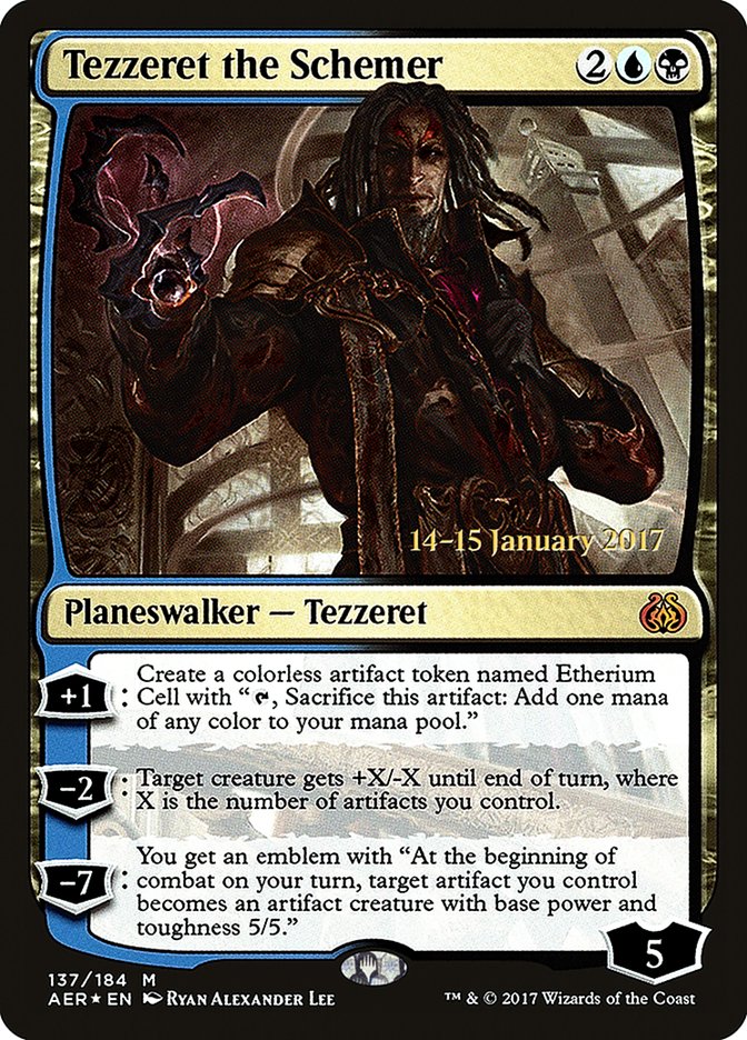 Tezzeret the Schemer [Aether Revolt Prerelease Promos] | Spectrum Games