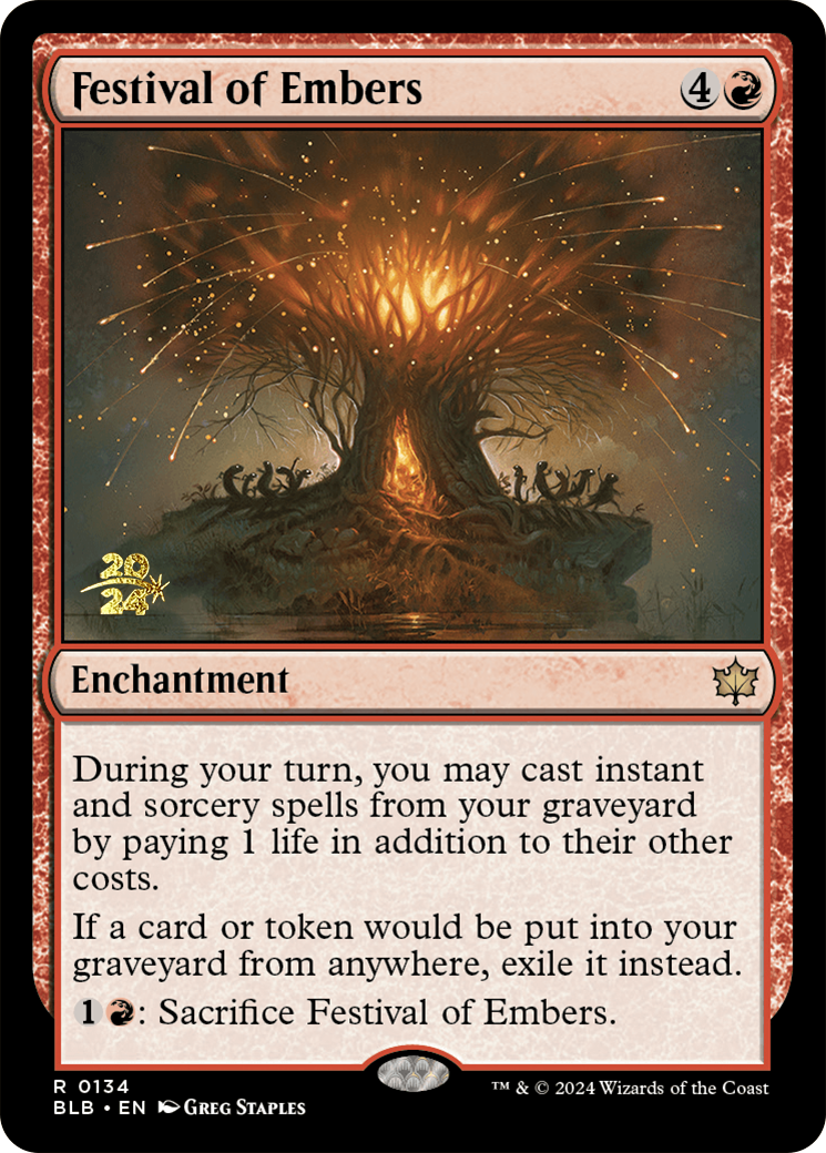 Festival of Embers [Bloomburrow Prerelease Promos] | Spectrum Games