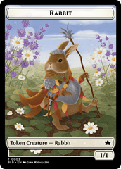 Rabbit // Rabbit Double-Sided Token [Bloomburrow Tokens] | Spectrum Games