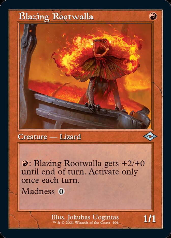 Blazing Rootwalla (Retro Foil Etched) [Modern Horizons 2] | Spectrum Games