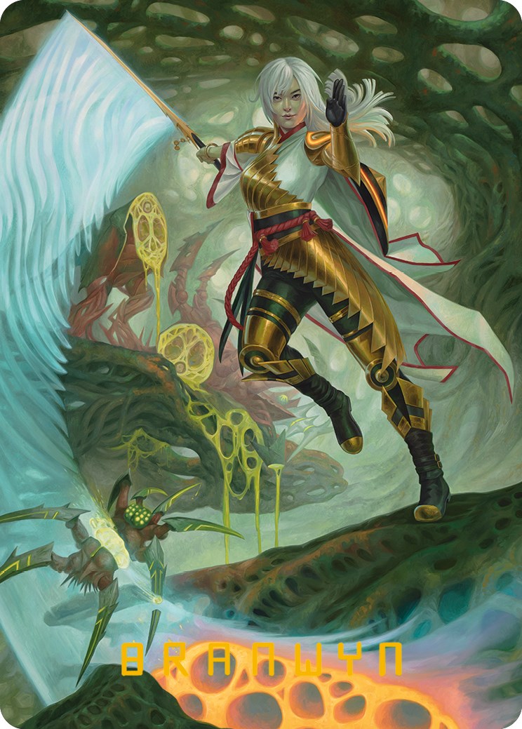 The Eternal Wanderer Art Card (Gold-Stamped Signature) [Phyrexia: All Will Be One Art Series] | Spectrum Games