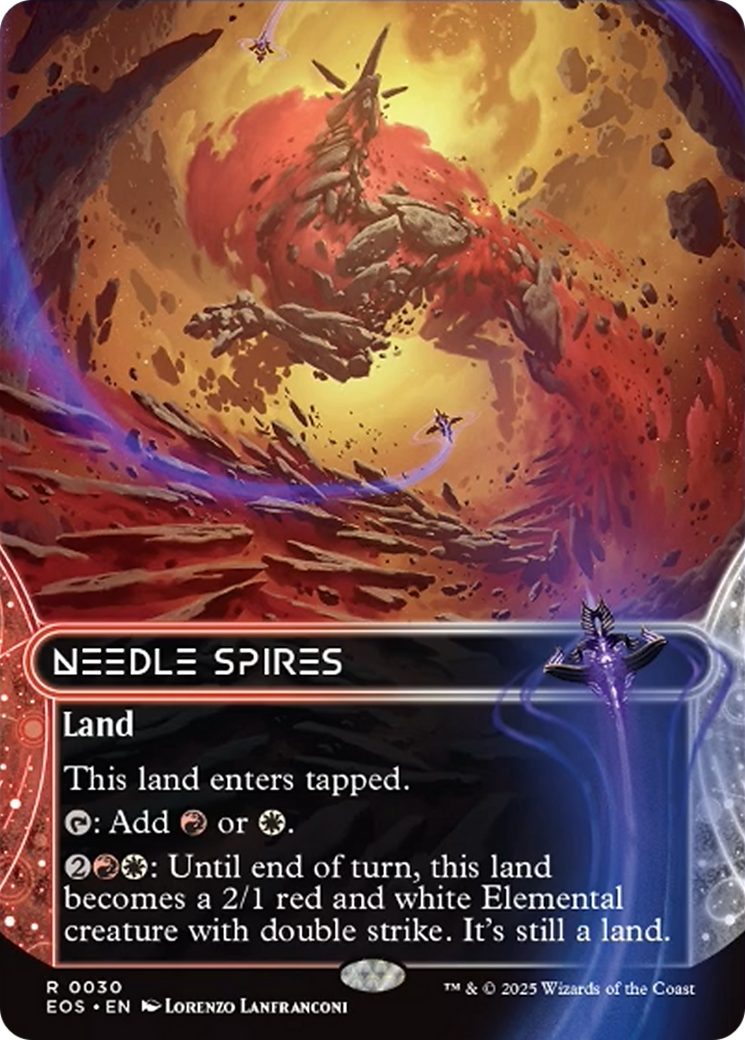 Needle Spires (0030) (Borderless) [Edge of Eternities: Stellar Sights] | Spectrum Games