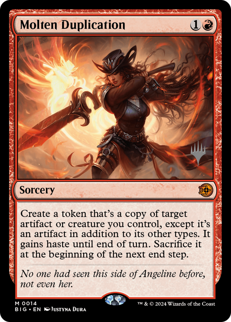 Molten Duplication [Outlaws of Thunder Junction: The Big Score Promos] | Spectrum Games