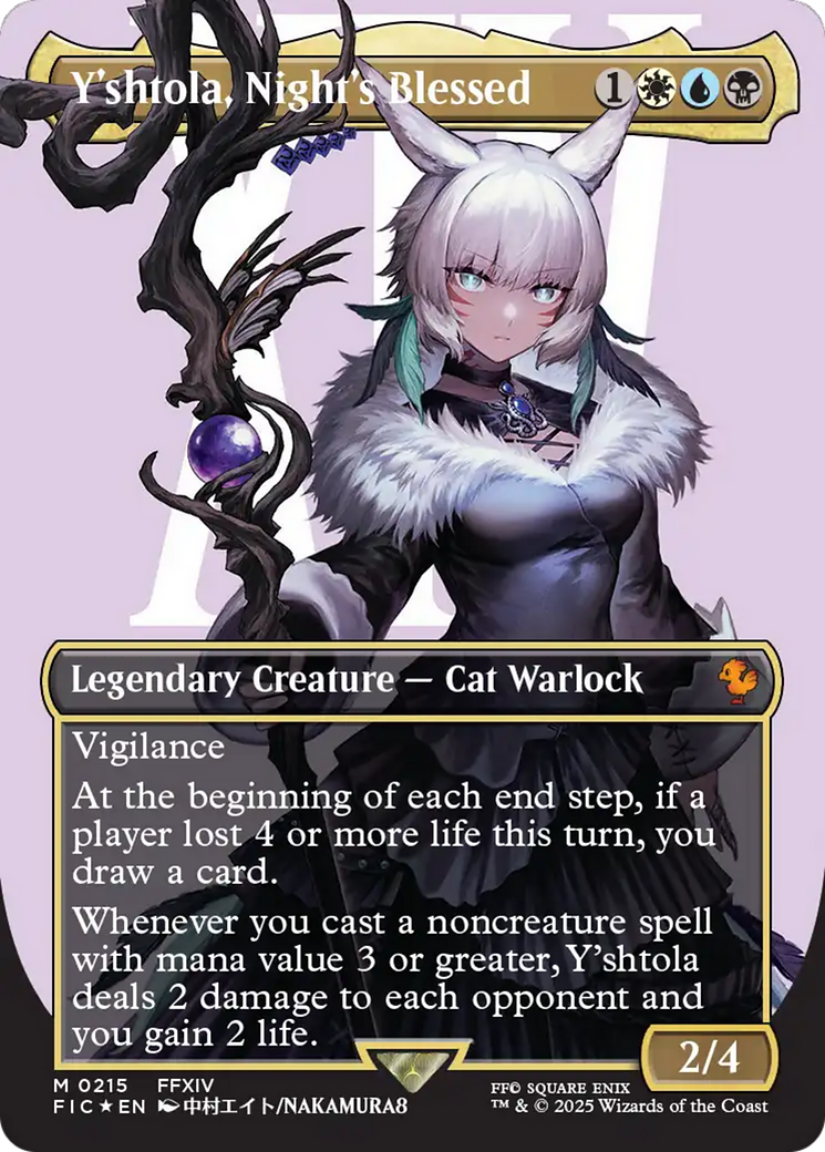 Y'shtola, Night's Blessed (Borderless) (Surge Foil) [FINAL FANTASY Commander] | Spectrum Games