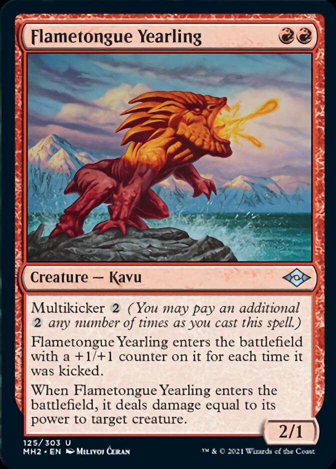 Flametongue Yearling [Modern Horizons 2] | Spectrum Games