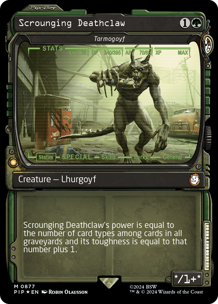 Scrounging Deathclaw - Tarmogoyf (Showcase) (Surge Foil) [Fallout] | Spectrum Games