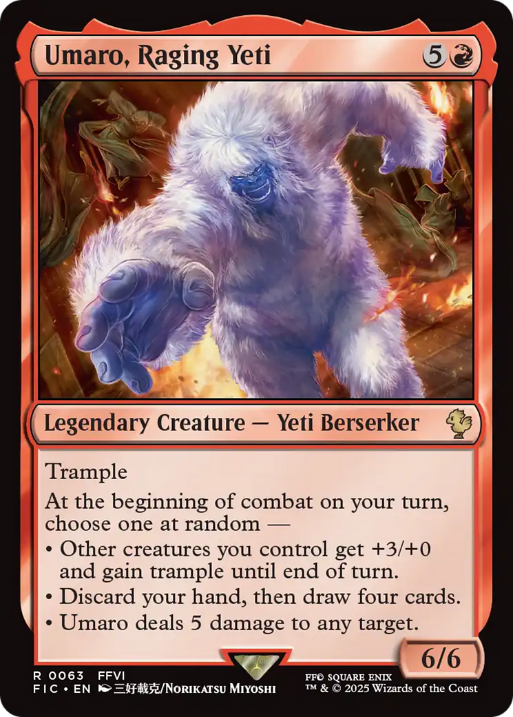 Umaro, Raging Yeti [FINAL FANTASY Commander] | Spectrum Games