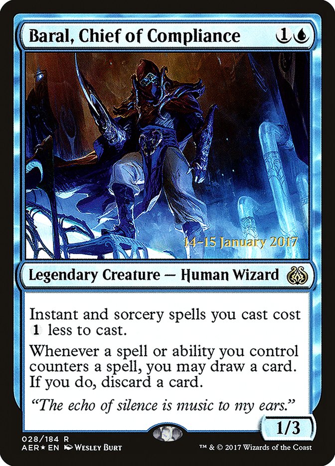 Baral, Chief of Compliance [Aether Revolt Prerelease Promos] | Spectrum Games