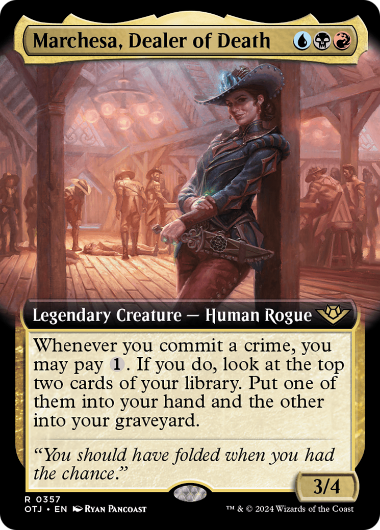 Marchesa, Dealer of Death (Extended Art) [Outlaws of Thunder Junction] | Spectrum Games