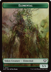 Beast (0006) // Elemental (0007) Double-Sided Token [Edge of Eternities Commander Tokens] | Spectrum Games