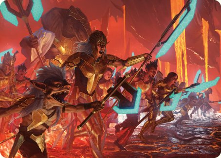 Roar of Resistance Art Card [Phyrexia: All Will Be One Art Series] | Spectrum Games