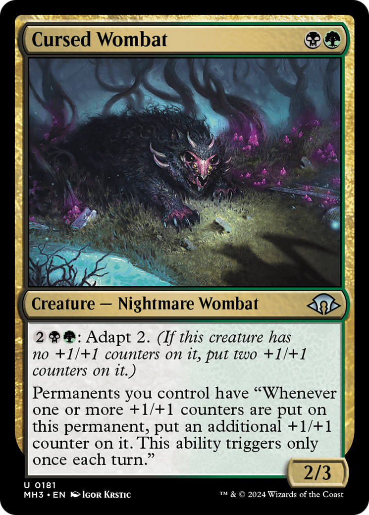 Cursed Wombat [Modern Horizons 3] | Spectrum Games
