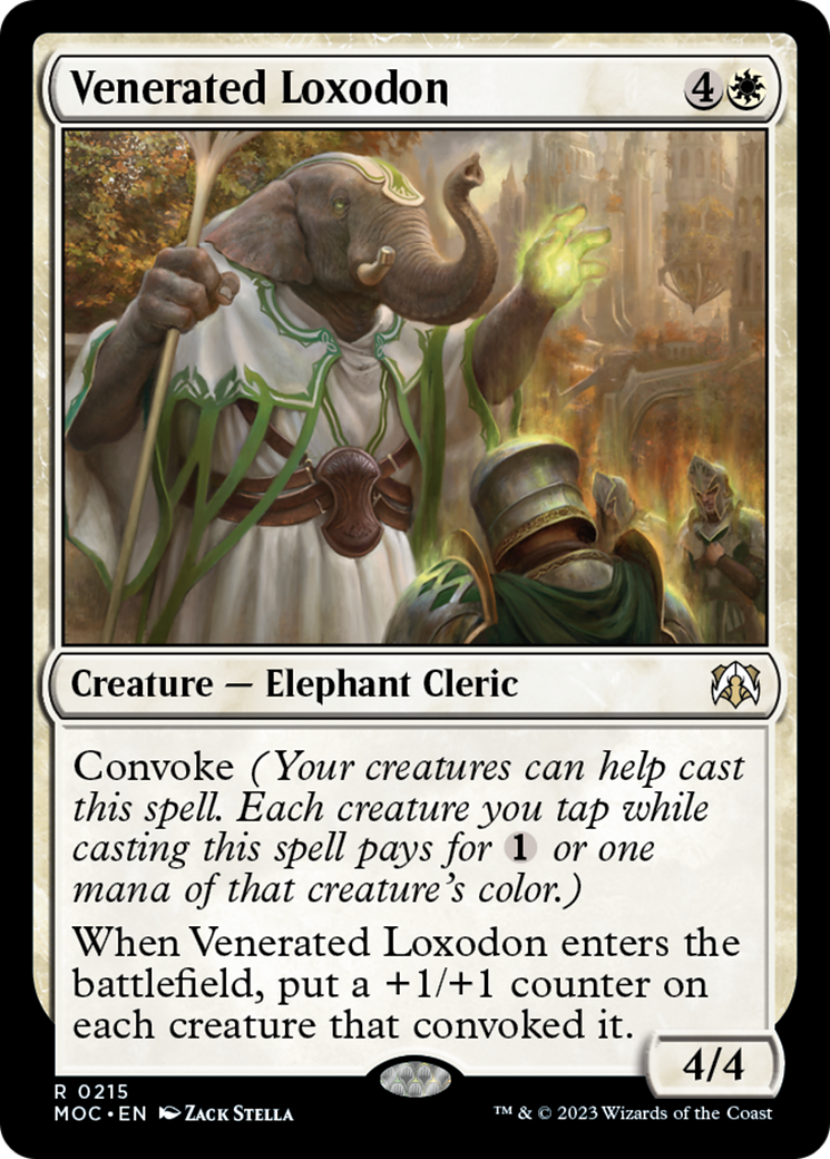 Venerated Loxodon [March of the Machine Commander] | Spectrum Games