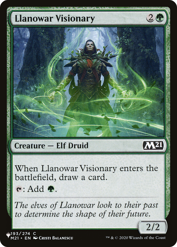 Llanowar Visionary [The List] | Spectrum Games