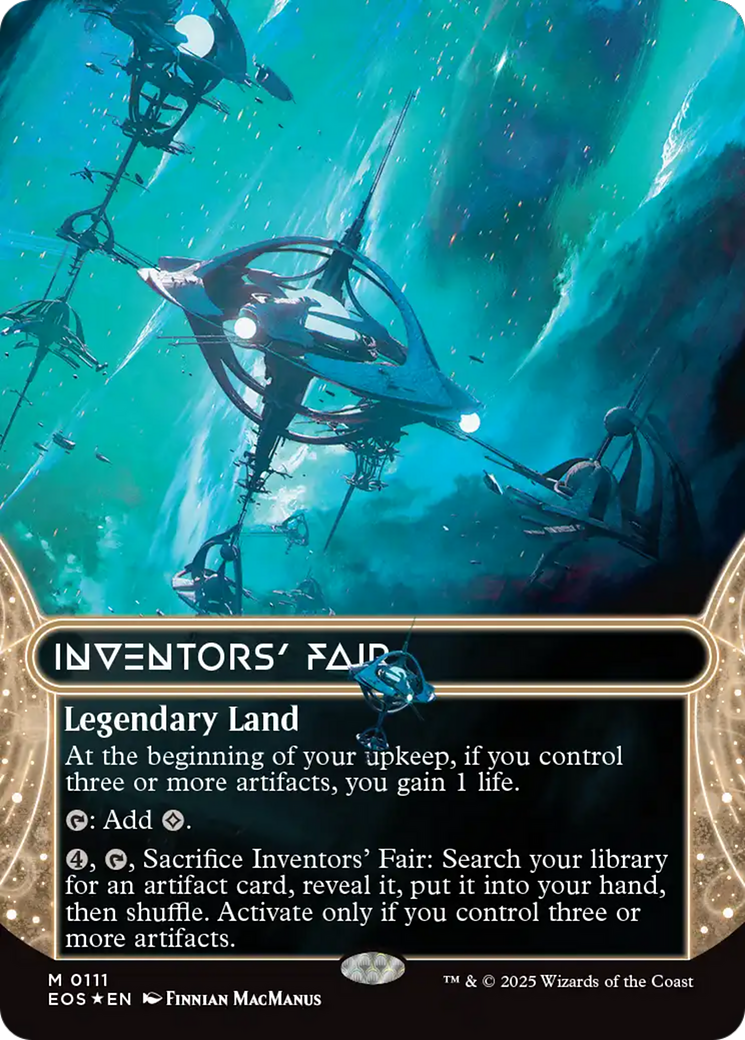 Inventors' Fair (0111) (Borderless) (Galaxy Foil) [Edge of Eternities: Stellar Sights] | Spectrum Games