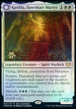 Katilda, Dawnhart Martyr // Katilda's Rising Dawn [Innistrad: Crimson Vow Prerelease Promos] | Spectrum Games