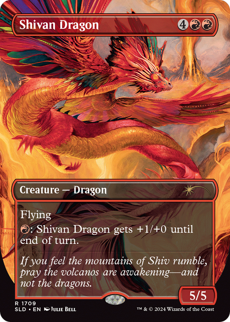 Shivan Dragon (Rainbow Foil) [Secret Lair Drop Series] | Spectrum Games