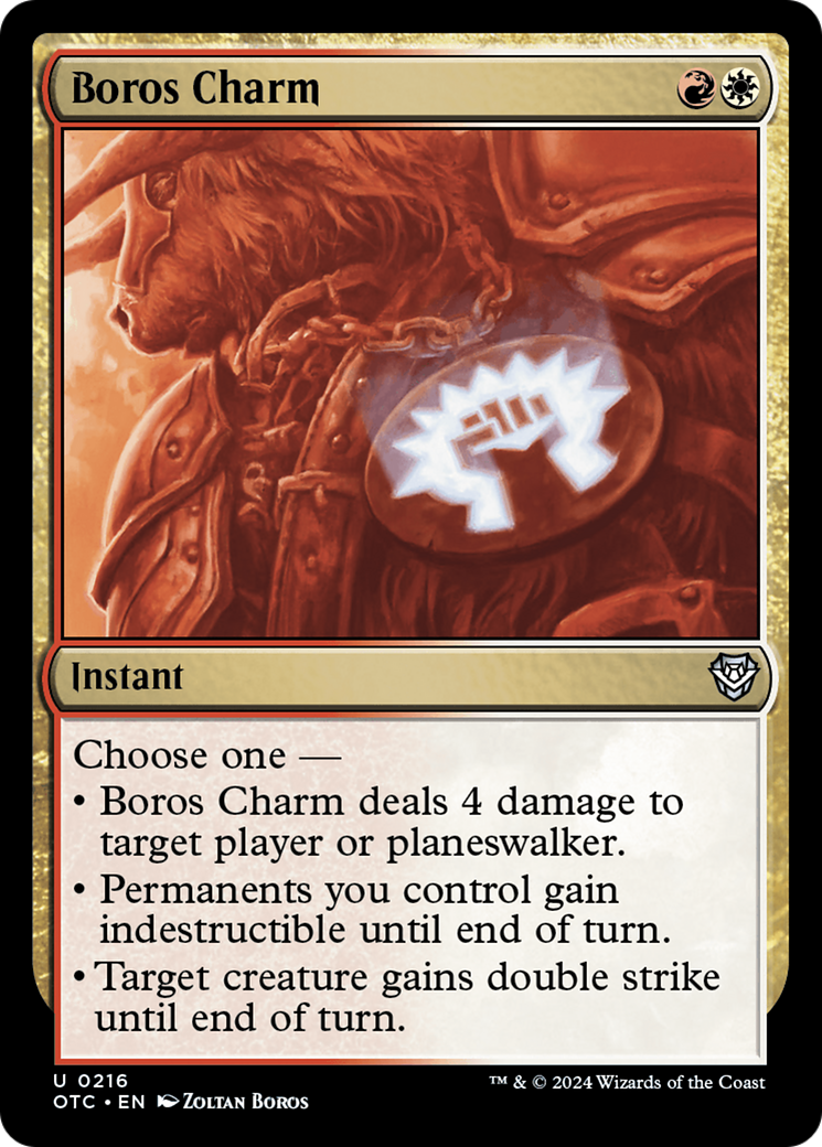 Boros Charm [Outlaws of Thunder Junction Commander] | Spectrum Games