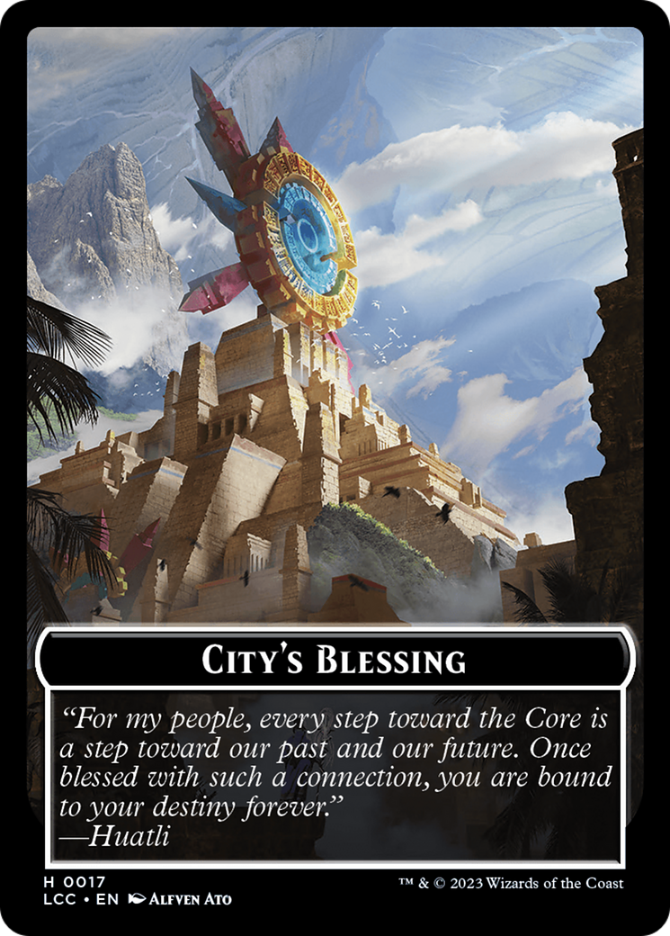 City's Blessing // Vampire (0004) Double-Sided Token [The Lost Caverns of Ixalan Commander Tokens] | Spectrum Games