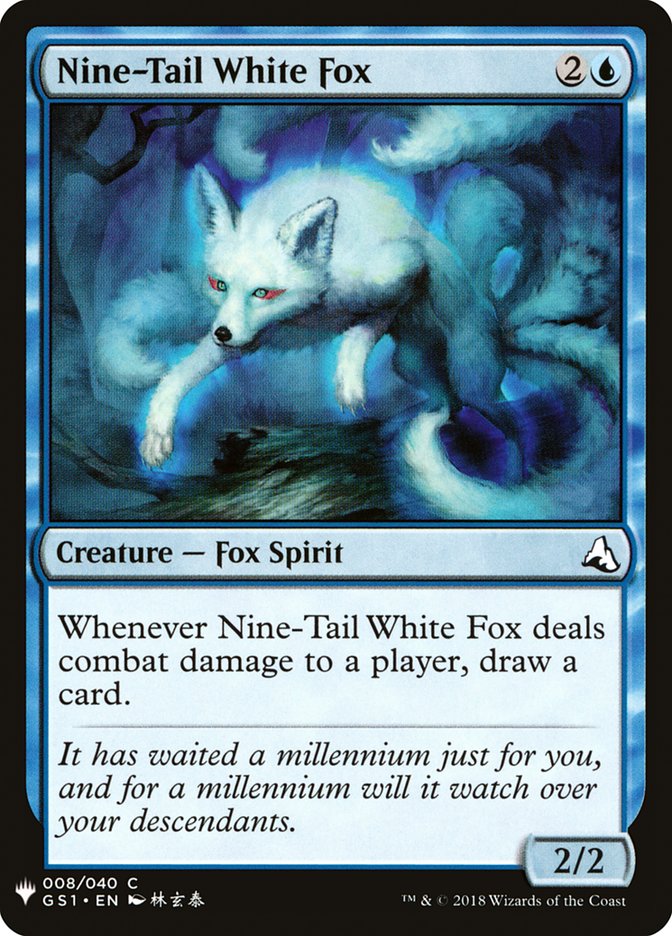 Nine-Tail White Fox [Mystery Booster] | Spectrum Games