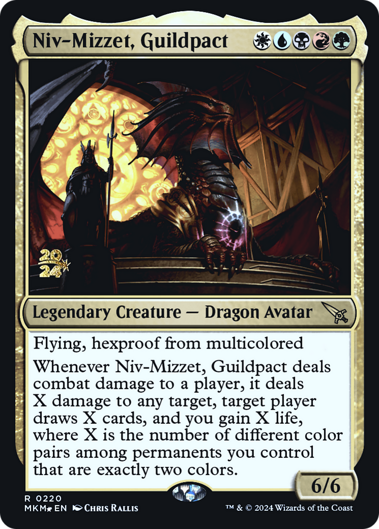 Niv-Mizzet, Guildpact [Murders at Karlov Manor Prerelease Promos] | Spectrum Games