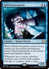 Glitch Interpreter (Extended Art) [Duskmourn: House of Horror Commander] | Spectrum Games