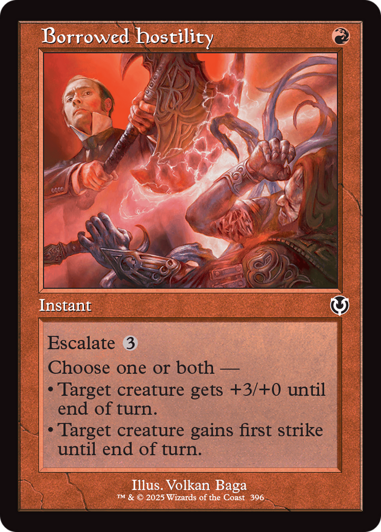 Borrowed Hostility (Retro Frame) [Innistrad Remastered] | Spectrum Games