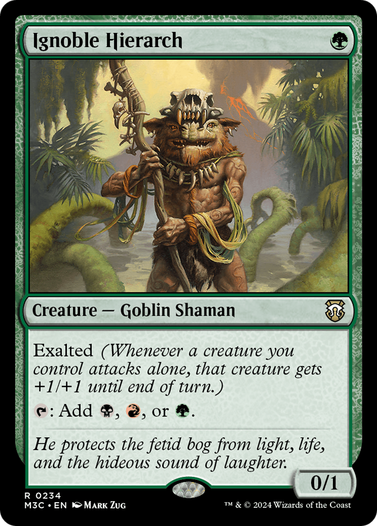 Ignoble Hierarch (Ripple Foil) [Modern Horizons 3 Commander] | Spectrum Games