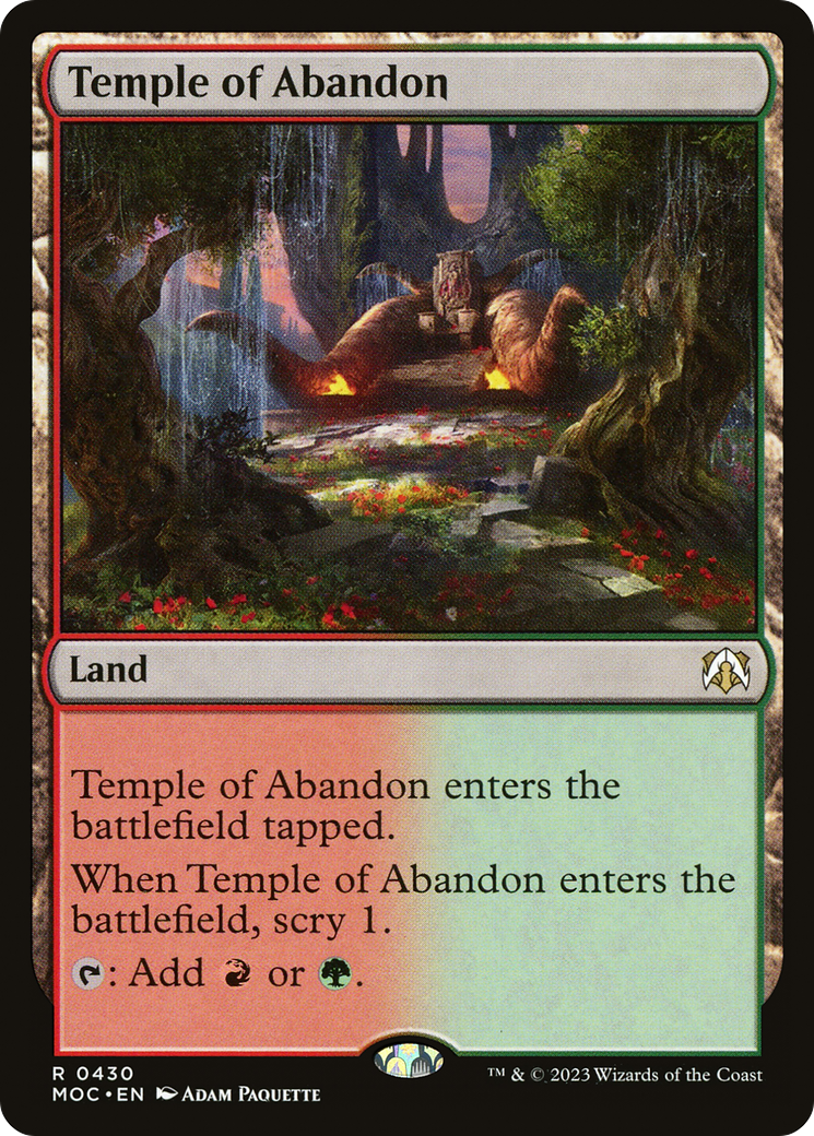 Temple of Abandon [March of the Machine Commander] | Spectrum Games