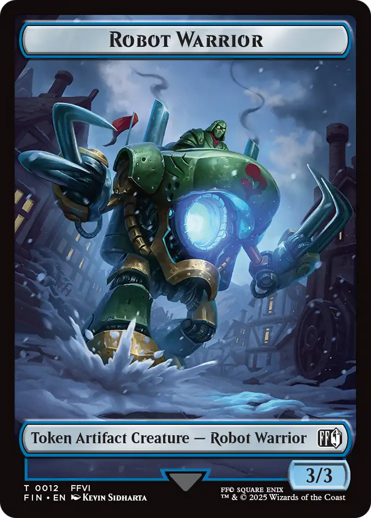 Emblem - Sephiroth, One-Winged Angel // Robot Warrior Double-Sided Token [FINAL FANTASY Tokens] | Spectrum Games