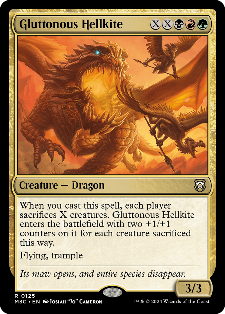 Gluttonous Hellkite [Modern Horizons 3 Commander] | Spectrum Games