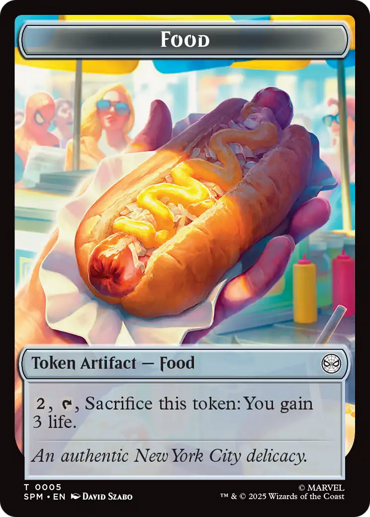 Spider // Food Double-Sided Token [Marvel's Spider-Man Tokens] | Spectrum Games